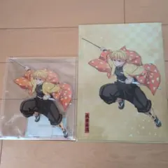 鬼滅の刃　アニプレックスオンラインくじ、我妻善逸 ビッグアクスタ、クリアファイル