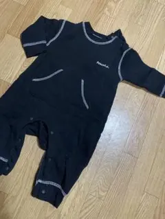 美品　エルフィンドール　裏起毛　ベビーロンパース カバーオール 80cm