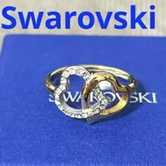 スワロフスキー　リング　Match ハート　コンビ 正規品　美品