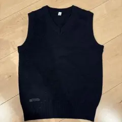 Ｖネックベスト　ネイビー110cm