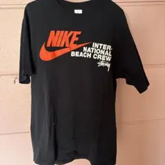 Nike x Stussy Beach Crew T Shirt コラボ　大きめ