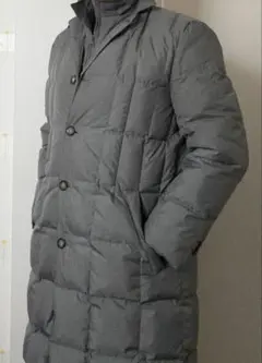 グレー ダウンコート キルティング　ドウクラッセ