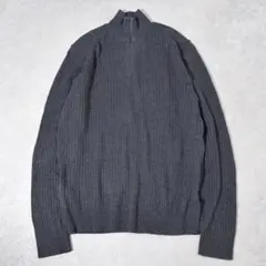 00s Calvin Klein Jeans ハーフジップ リブニット XL