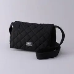 MEI キルティングショルダーバッグ ブラック