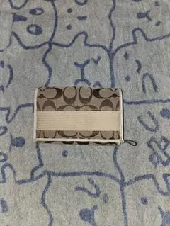 COACH 二つ折り財布 ベージュ/ブラウン