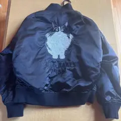 マミタス　mmts ジャンパー　プルゾン　スカジャン　ネコ　黒
