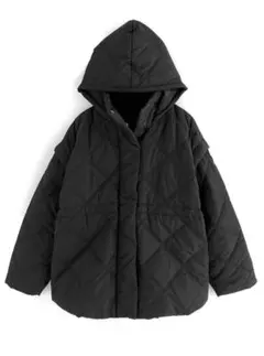GRL フード付き袖2Wayキルティングコート[fo1764]
