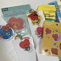 BTS BT21 TATA タタ　テヒョン　V アクリルスタンド　キーホルダー