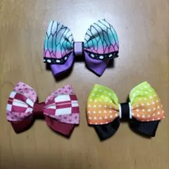 鬼滅の刃デザインヘアピン3個セット