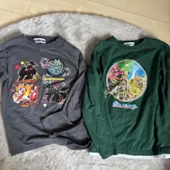 ポケモンキャラクター長袖Tシャツ2枚セット　140センチ