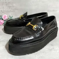 【CAMINANDO】厚底ビットローファー☆プラットフォーム☆23cmのサムネイル
