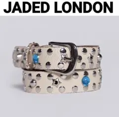 Jaded London スタッズベルト レッド スネーク柄 - メルカリ