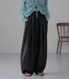 ローリーズファーム イージーワイドコクーンパンツ ブラック