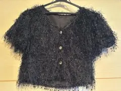 GRL シャギークロップド丈カーディガン