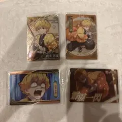 鬼滅の刃　ウエハース　カード　我妻善逸 4枚セット