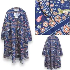 【ScoLar】 スカラー 花と動物スカーフ ワンピース タグ付未使用