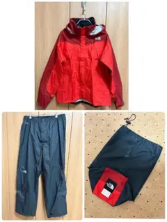 【美品】THE NORTH FACE レインテックスフライト 上下収納袋付