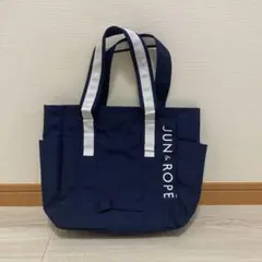 JUN & ROPÉ ネイビー トートバッグ