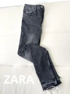 ZARA WOMAN ザラ グレー ストレッチ スキニーデニム 34 古着 夏服