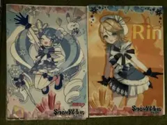 【初音ミク・リン】クリアビジュアルポスター