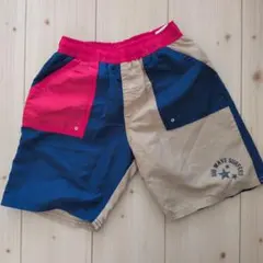 男の子向け水着 青 赤 ベージュ　130センチ