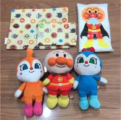 【おまけ付き】アンパンマン ぬいぐるみ　セット　ドキンちゃん　コキンちゃん