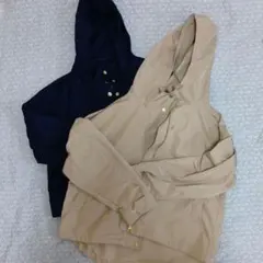 GUマウンテンパーカー2 点 ネイビー・ベージュ