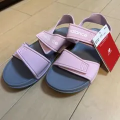 New Balance キッズサンダル ピンク グレー 21cm