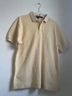メンズ！美品！NAUTICAのシンプル、イエローポロシャツ M