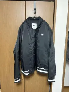 NIKE AIR VARSITY JACKET BLACK MA-1タイプ