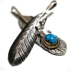 アメリカン シルバーネックレス 本物 銀 ウイング 羽 本物 チャーム ダブル