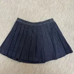ZARA デニム プリーツスカート XS