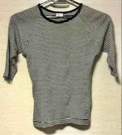 Robert P. Miller ストライプ五分袖Tシャツ身幅40cm