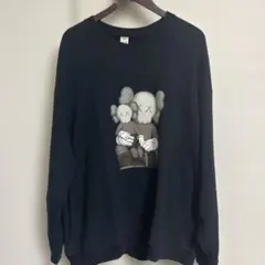 UNIQLO カウズコラボ　ブラックトレーナー　4XL 美品