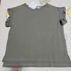 PAIR MANON フリル袖 Tシャツ ミント 120cmのサムネイル