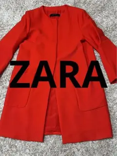 ZARA BASIC 赤 ロングコート