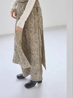 TODAYFUL ジャガード レイヤード パンツ