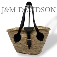 極美品✨J&M DAVIDSON かごバッグ トートバッグ ラフィア - メルカリ