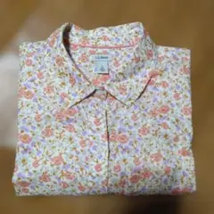 美品✨LL.Bean 花柄 長袖シャツ　 L相当