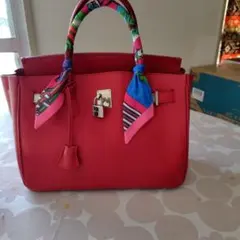 HIGH CLASS ハイクラス レッド 30 レザー ハンドバッグ - メルカリ