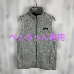 Patagonia グレー ジップアップベストレディースMサイズ