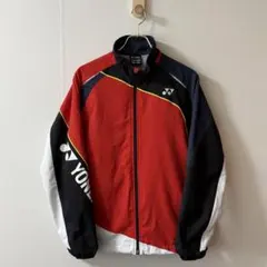 YONEX スポーツジャケット Mサイズ 赤黒白 ジャージ ソフトテニス テニス YONEX スポーツジャケット Mサイズ 赤黒白 ジャージ ソフトテニス