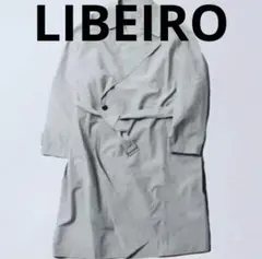 LIBEIRO ロングトレンチコート グレーのサムネイル