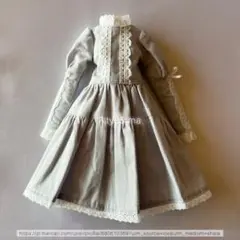 プーリップサイズ アウトフィット／ロリータワンピース　グレー