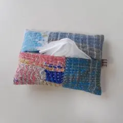 ラリーキルトのポケットティッシュカバー　カンタキルト　パッチワーク
