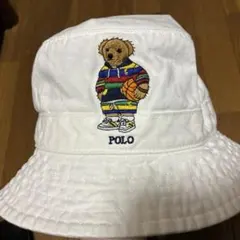 POLO ポロ ラルフローレン ポロベア バケットハット 白 正規品