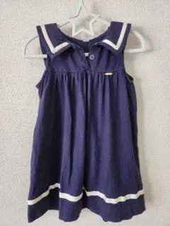 アプレレクール　セーラー襟 ネイビー ワンピース 100cm