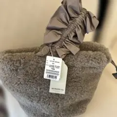 UN BILLION ブラウンファーショルダーバッグ新品未使用