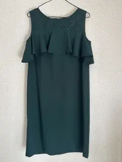 【2WAY】MYSTY WOMAN ミスティウーマン レース×フリル ワンピース