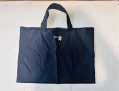 familiar ファミリア　ネイビー トートバッグ クマと本刺繍